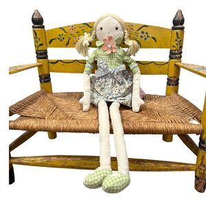 Pottery Barn Kids 27"  Rag Doll Blonde Braids Floral Dress 
2010 Play/Display